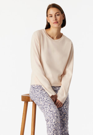 Haut De Pyjama Femme Saltrock Corp - T-Shirt Manches Courtes En Coton Élasthanne, Blanc, Logo Imprimé - Vêtement De Nuit Confortable Et Doux
