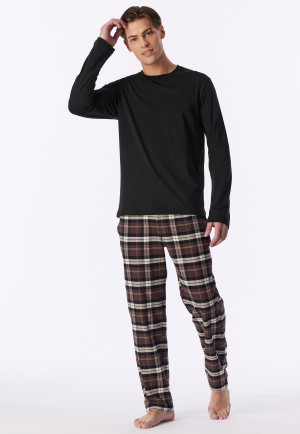 Zwart shirt met lange mouwen - Mix+ Relax