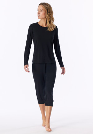 Shirt langarm schwarz - Mix+Relax