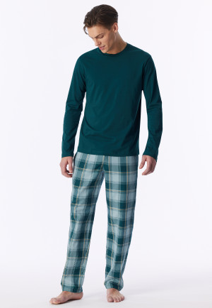 Shirt langarm tiefseegrün - Mix+Relax