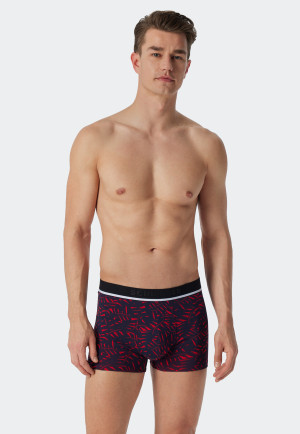 Shorts 3er-Pack Organic Cotton schwarz gemustert mehrfarbig - 95/5