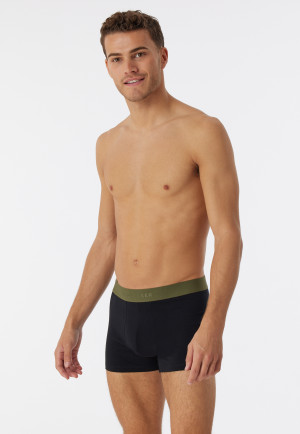 Boxer briefs 3-pack organic cotton woven elastic waistband multicolored - 95/5