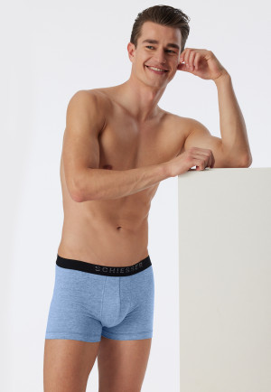 Shorts fein meliert aqua - Piqué