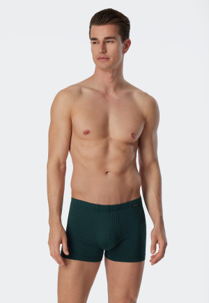 Pantaloncini con fantasia grafica, verde scuro/blu scuro - Fashion Daywear
