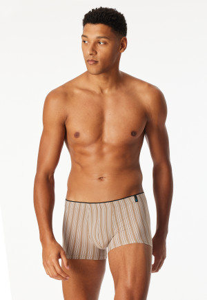 Shorts nougat gestreift - Long Life Soft