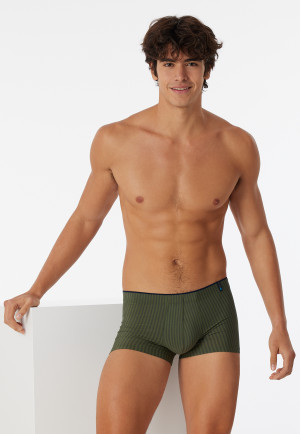 Olive striped boxer briefs – Long Life Soft
