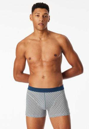 Shorts Organic Cotton patterned silver - Comfort Fit