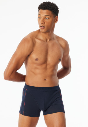 Short in Organic Cotton blu notte- Comfort Fit