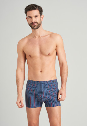Boxer en coton bio bande élastique rayé multicolore - Fashion Daywear