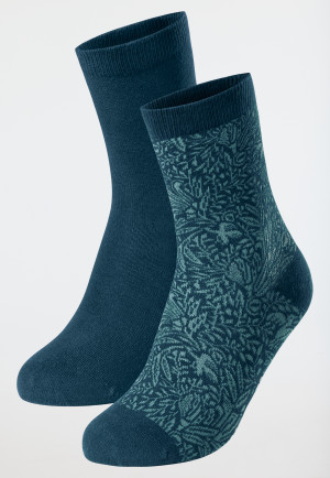 Lot de 2 chaussettes Stay Fresh tige moyenne imprimé pétrole - Fashion