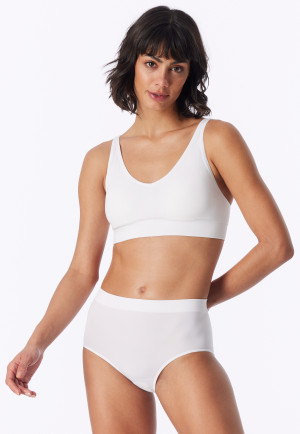 Soft bra seamless removable pads white - Classic Seamless