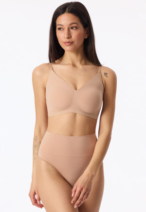 Soft-BH naadloos jersey maple - Naadloze contourvorming