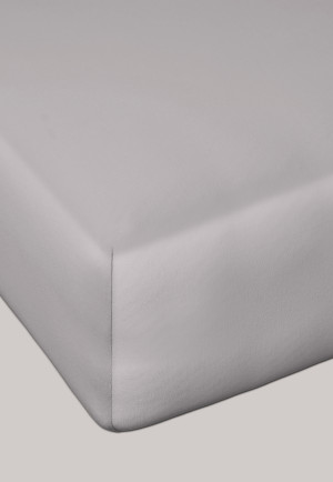 Jersey fitted sheet silver - SCHIESSER Home