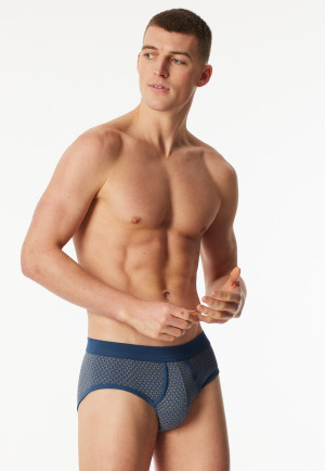 Lot de 2 slips de sport ouverts en côtelé brun-gris imprimé - Original Classics