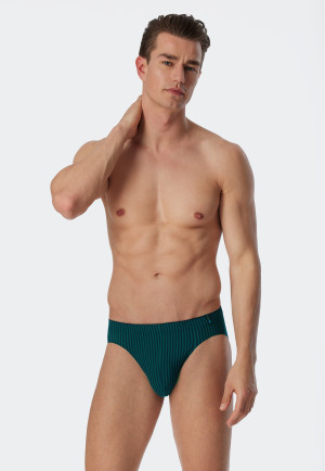 Bikini briefs dark blue striped - Long Life Soft