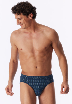 Slip supermini con fantasia color acquamarina - 95/5
