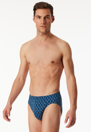 Supermini briefs blue chequered - 95/5