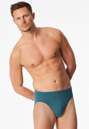 Supermini slip groen patroon - 95/5