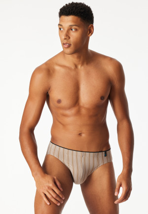 Supermini slip rayé nougat - Long Life Soft