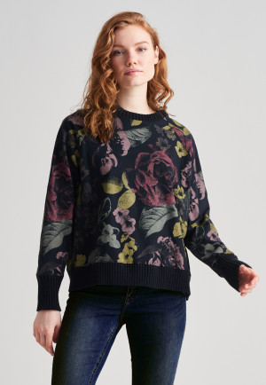 Sweater langarm schwarz - Revival Thea