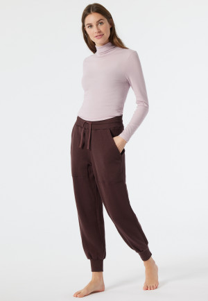 Pantaloni della tuta color melanzana - Revival Lena