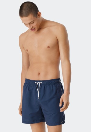Swim trunks woven fabric dark blue - Aquarium