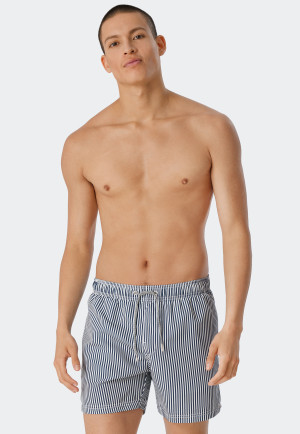 Swimshorts Webware dunkelblau gestreift - Saltwater