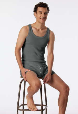 Tanktop donkergroen - Revival Friedrich