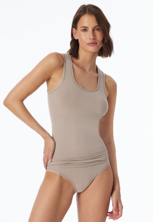 Tanktop bruin - Personal Fit