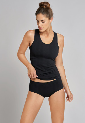 Top seamless bamboo black - Active Mesh Bamboo