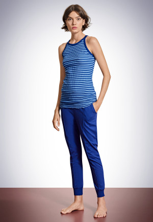 Chemise à bretelles indigo - Revival Helena