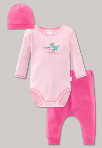Size 0 3 Pce Set Dinosaur Body Suit w Pants and Hat