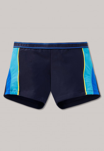 turquoise swim trunks