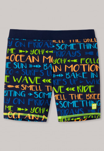 tight fitting swimming trunks