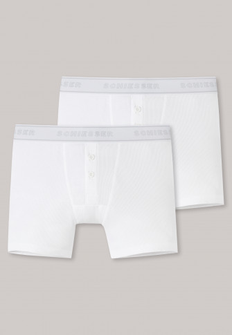 white cotton cycling shorts