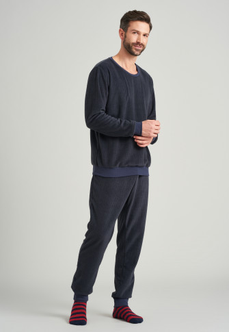 Coffret cadeau 2 pièces pyjama chaussettes bleu-noir / rouge - X-Mas Gifting Sets