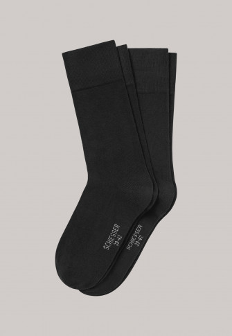 Confezione di 2 paia di calzini da uomo neri - Cotton Fit
