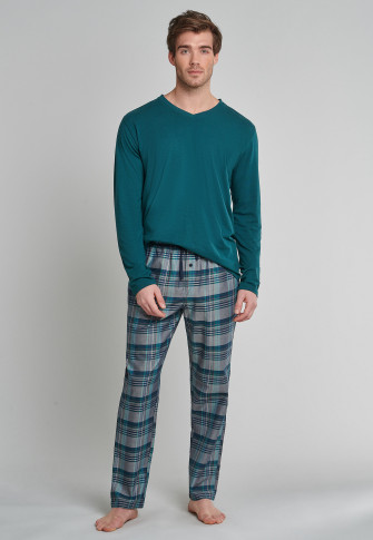 dark green plaid pants