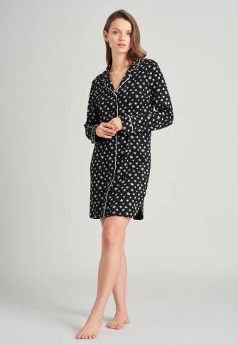 camicia da notte nera