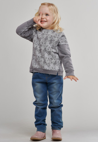 denim look sweatpants