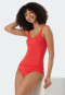 Débardeur côtelé à bretelles spaghetti côte rouge clair - Personal Fit Rippe