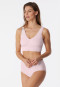Bustier in microfibra con imbottiture removibili, rosa tenue - Invisible Soft