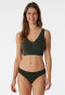 Bustier microfiber removable pads dark green - Invisible Soft