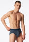Sports briefs 2-pack fine rib fly indigo patterned - Original Classics