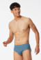Sports briefs 2-pack fine rib atlantic blue patterned - Original Classics