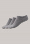 Confezione da 3 paia di calzini per sneakers da donna stay fresh di colore grigio argento screziato - Bluebird