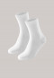 Chaussettes femme par lot de 2 Micro Modal blanc - Long Life Softness