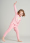 Pyjama lang badstof biologisch katoen boordjes ijsbloemen roze - Prinzessin Lillifee