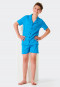 Pyjama kurz Organic Cotton Knopfleiste aqua - Pyjama Story