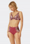 High-waisted panty sustainable microfiber lace berry - Summer Floral Lace